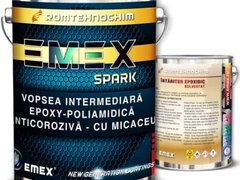 Pachet Vopsea Intermediara Epoxy-Poliamidica ?Emex Spark? - Gri - Bid 6 Kg + Intaritor Bid.0.84