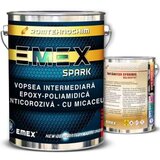 Pachet Vopsea Intermediara Epoxy-Poliamidica ?Emex Spark? - Gri - Bid 6 Kg + Intaritor Bid.0.84
